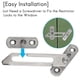 thumbnail image 3 of 12 Pack Window Restrictor Locks Window Restrictor Hook Stainless Steel Child Lock Restrictor With S, 3 of 5