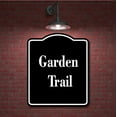 thumbnail image 2 of Garden Trail BLACK Aluminum Composite Sign 20''x24'', 2 of 9