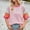 Pink, variant on Olyvenn Oversized Color Block T Shirts for Women Girls Y2K Tops 2025 Fashion Short Sleeve Drop Shoulder Shirts Going Out Tops Sky Blue 12-14