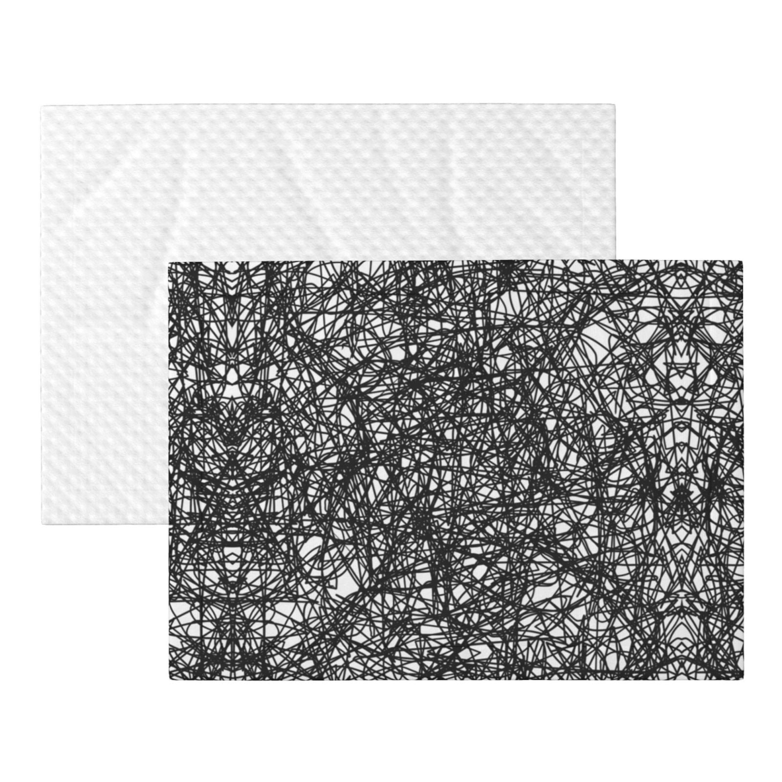 Black Ink Scribbles Dog Blanket Soft Warm Flannel Cat Blanket Great Pet Throw for Cats Puppy Small Medium Large Dog