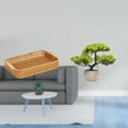 thumbnail image 2 of Cestas de almacenamiento,Cestas de almacenamiento de cocina tejidas con asas hechas a mano,Cestas de pan redondas Bandejas para servir Rectángulo,Árbol bonsái artificial,Árbol bonsái, 2 of 8