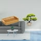 thumbnail image 2 of Cestas de almacenamiento,Cestas de almacenamiento de cocina tejidas con asas hechas a mano,Cestas de pan redondas Bandejas para servir Rectángulo,Árbol bonsái artificial,Árbol bonsái, 2 of 8