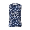 thumbnail image 6 of Lsque Dragon Print Men's Cotton Blend Sleeveless Muscle Shirts (S-3XL)- Moisture Wicking, Odor Protection, UPF 30+,Small, 6 of 8