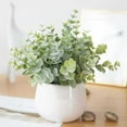 thumbnail image 2 of Halloween Decorations Outdoor Potted Plants Artificial Plants With Vase Artificial Leaves In Pots Green Faux Potted Plants For Desktop Greeny Home Decor, 2 of 4