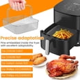 thumbnail image 3 of Qenwkxz Square Air Fryer Basket for 5.8QT 6QT Air Fryer Accessories, 304 Stainless Steel Mesh Basket with Handle Replacement Accessory for 6QT Mainstream air fryer models, 3 of 12