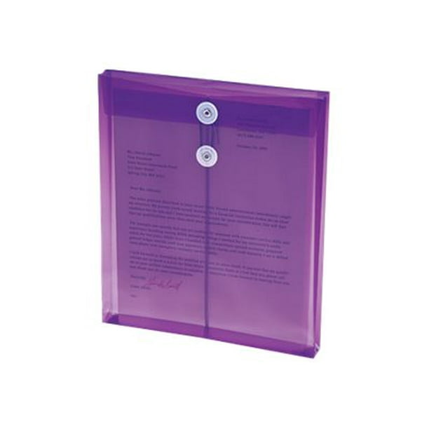 Smead - Porte-Documents - en Expansion - pour Lettre - Capacité: 200 Feuilles - Violet transparent (pack de 5)