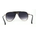 thumbnail image 2 of Luxurious Mens Rimless Classic Tear Drop Baller Gangster Officer Sunglasses Gold Black Smoke, 2 of 4