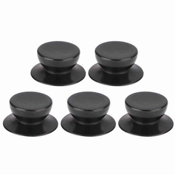 Eguiwyn Universal Heat Resistant Pot Lid Knob Replacement Handle for Cookware and Restaurant Use, Black, 55*22mm
