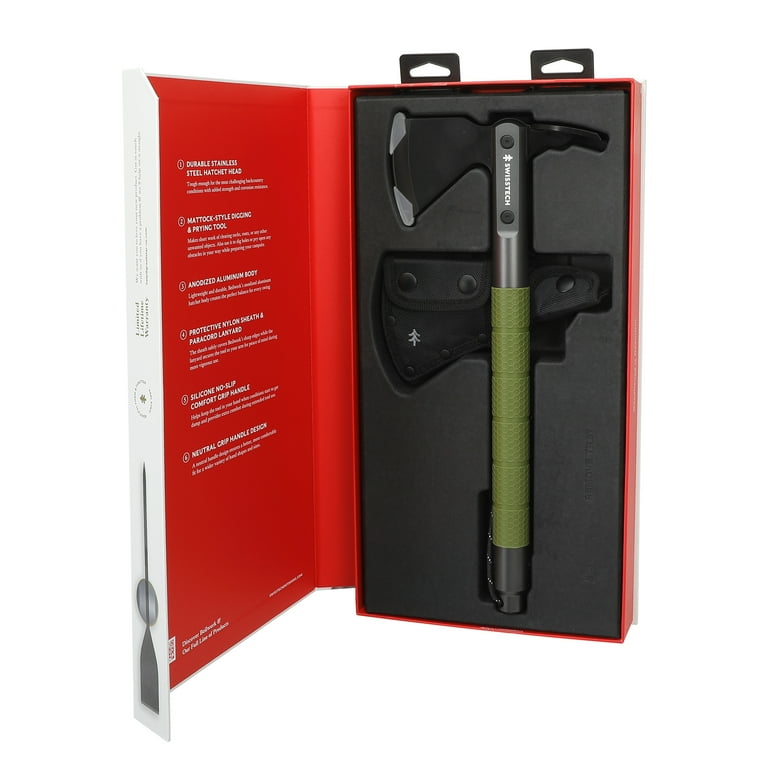 Swiss Tech Beilwerk Camping Hatchet, 14.5-inch Stainless Steel