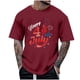 thumbnail image 2 of Tops para hombre, blusas y camisas de cuello redondo y manga corta para hombre, tops casuales de cuello redondo y manga corta con estampados especiales para hombre., 2 of 5