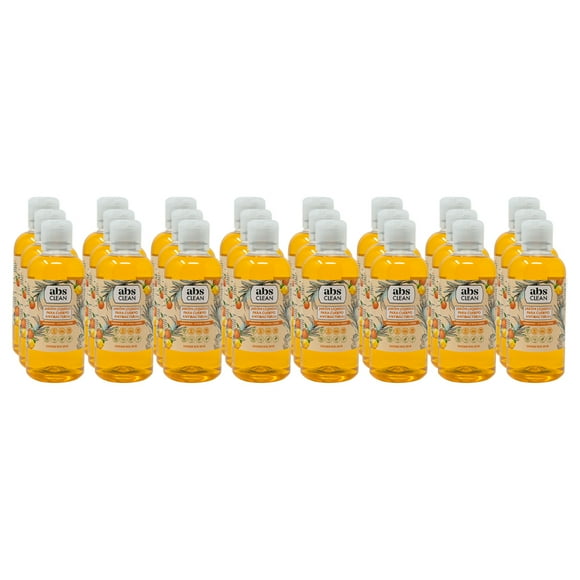 Jabón Líquido Corporal 500ml Abs Clean - Aroma Citricos - 24 Piezas Abs Clean Jabón Líquido Antibacterial para Cuerpo