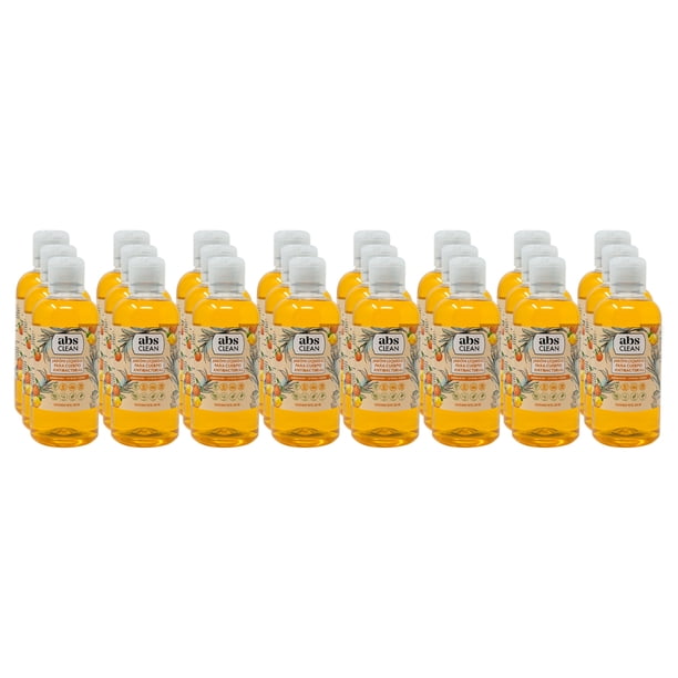 Jabón Líquido Corporal 500ml Abs Clean - Aroma Citricos - 24 Piezas Abs Clean Jabón Líquido Antibacterial para Cuerpo