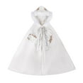 thumbnail image 1 of Cape pour Femmes Style Chinois Hanfu Cape Poncho Broderie Florale Blanc, 1 of 3