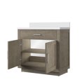thumbnail image 3 of Shelter 36 in W x 22 in D Grey Oak Single Bath Vanity and Cultured Marble Top, 3 of 7
