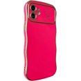 thumbnail image 2 of for iPhone 11 Case,Curly Wavy Grip Design Plated Love Heart Luxury Phone Case, Full Camera Lens Protection Fun Cute Side Small Pattern Electroplate Slim Soft Wave Case for iPhone 11,Rose, 2 of 15