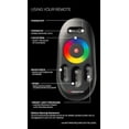 thumbnail image 2 of Monster Illuminessence Small Space LED Lighting Kit With RGB 6.5ft LED Light Strip RGB E26 Edison Screw 5V 7 Watt Light Bulb and Premium RF Touch Remote That Controls All Lights at The Same Time, 2 of 7