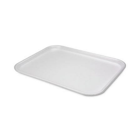 Pactiv Supermarket Tray, #1216, 16.25 x 12.63 x 0.63, White, Foam, 100/Carton
