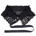 thumbnail image 4 of Elastic Wide Belt Black Stretchy Openwork Embroidered Lace Waist Dress Belts with Adjustable Tie-up Bowknot Waistband for Women Wedding Party Dresses Daily Wear Clothing Accessories, 4 of 8