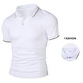 thumbnail image 4 of Afdoent Golf Polo Shirts For Men Summer Fashion Business Casual Polo Shirt Lapel Short Sleeve Top Classic Sport Shirts, 4 of 9