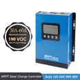 thumbnail image 2 of Controlador de sistema de Panel Solar MPPT, 190VDC, 12V, 24V, 48V, 60A, 50A, 40A, 30A, regulador de carga PV para lifepo4, GEL de litio, ácido de plomo, 2 of 4