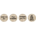 thumbnail image 2 of Darling Souvenir 190 Pcs Retirement Party Theme&nbsp;Stickers for chocolate&nbsp;Candy Labels-Beige, 2 of 2