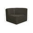 thumbnail image 3 of Meridian Furniture Ollie Brown Boucle Fabric Corner, 3 of 9