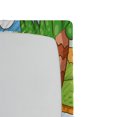 thumbnail image 2 of Ambesonne Cartoon Fitted Sheet, Style Animals, Twin Size, Pale Coffee Lime Green, 2 of 2