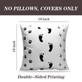 thumbnail image 2 of LALILO Throw Pillow Covers White Lion Cat Rabbit Tiger Bird Animal Mouse Cushion Cover 18" x 18", 2 Pack, 2 of 6