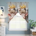 thumbnail image 6 of Farm Pig Cow Kitchen Window Curtains, Swag Curtains Valance for Bedroom Living Room Bathroom, Funny Cute Animals Chicken Oil Painting Rod Pocket Window Treatment Curtain Block Drapes 2 Panels 36"x63", 6 of 9
