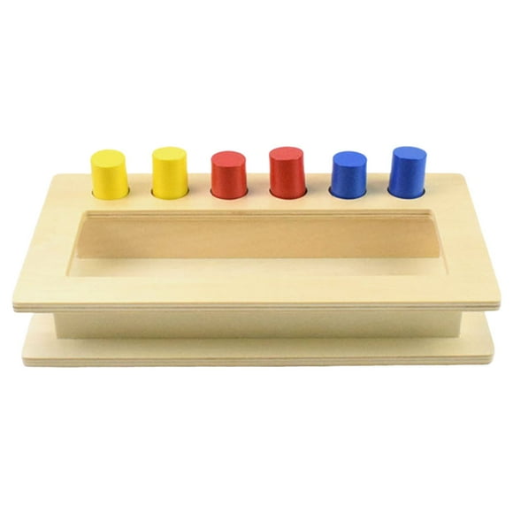 Montessori Wooden Imbucare Peg Box Baby Toy Control Training