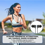Cshidworld Neckband Bluetooth Headphones,120 Hours Long Playtime , Around The Neck Wireless Earbuds,Waterproof Sweatproof for Sport Over Neck Magnetic Ear Buds Headset,Black