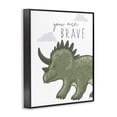 thumbnail image 2 of Stupell Industries Contemporary You Are Brave Dinosaur Black Framed Giclee Art, 11 x 14, by Elizabeth Tyndall, 2 of 8