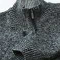 thumbnail image 3 of Baohd Knitted Sweater For Men Stay Warm And Elegant In Chilly Weather Wide Application dark grey XL 1Set, 3 of 6