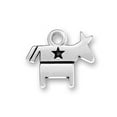 thumbnail image 1 of Sterling Silver 24" .8mm Box Chain Democratic Party Donkey Symbol Pendant Necklace, 1 of 2