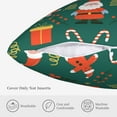 thumbnail image 5 of ZICANCN Santa Claus Candy Holiday Throw Pillow Covers, Bed Couch Sofa Knit Decorative Pillow Covers for Living Room Farmhouse, 22"x22", 5 of 8