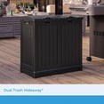 thumbnail image 2 of Hideaway Commercial Outdoor Trashcan with Lid, 33 Gallon, for Garage, Backyard, or Garden – Fits 30 to 33 Gallon Trash Bags, 2 of 10