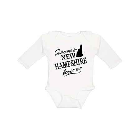 

Inktastic Someone in New Hampshire Loves Me Gift Baby Boy or Baby Girl Long Sleeve Bodysuit