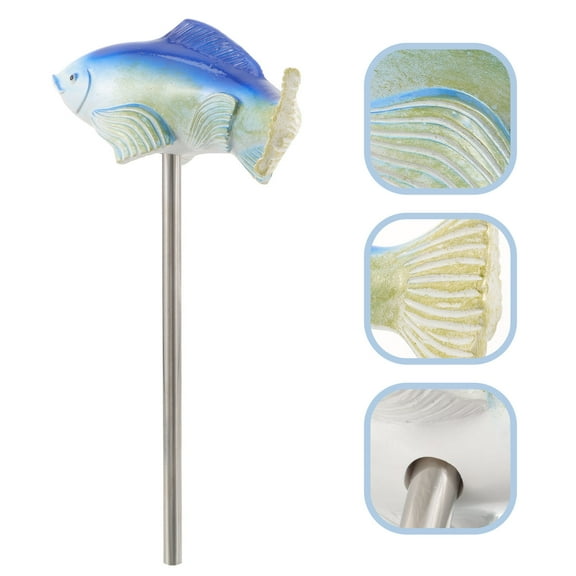 HOMEMAXS Fish Shaped Stake Garden Decoration Outdoor Resin Fish Ornament