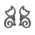 thumbnail image 2 of Anvazise Minimalist Hollow Cat Stainless Steel Stud Earrings Cute Animal Women Jewelry Black, 2 of 9