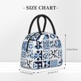 thumbnail image 5 of Men'S And Women'S Universal Portable Lunch Bag Large Hand Insulated Lunch Bag 10.4×8.6in For Picnicdaily Go Out To Play And Work Aliceblue Geometric Patterns_2, 5 of 8