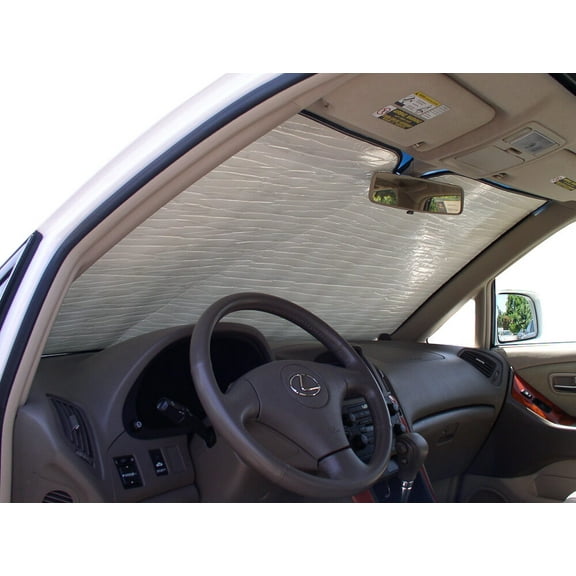 HeatShield, The Original Windshield Sun Shade, Custom-Fit for Lexus RX300 SUV 1999, 2000, 2001, 2002, 2003, Silver Series