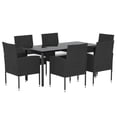 thumbnail image 3 of vidaXL Patio Dining Set Garden Furniture 3/5/7/9 Piece Multi Colors/Sizes, 3 of 51