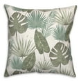 thumbnail image 2 of Creative Products Tropical Palm White 18 x 18 Spun Poly Pillow, 2 of 3