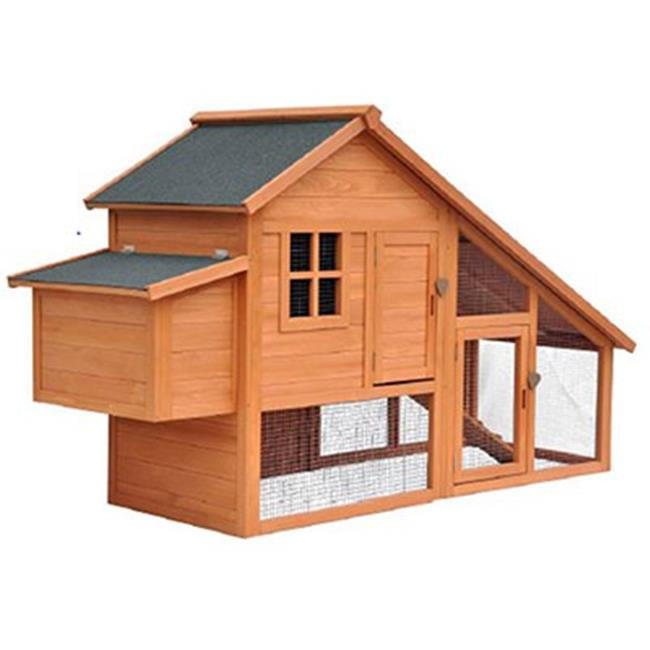 PH0030010002 30.91 x 7.09 in. 2 Door Cedar Finished Chicken Coop