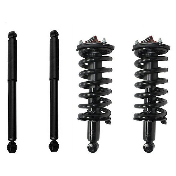 Front and Rear Suspension Strut and Shock Absorber Assembly Kit - Compatible with 2004 - 2015 Nissan Titan 2005 2006 2007 2008 2009 2010 2011 2012 2013 2014