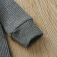 thumbnail image 6 of Izhansean Newborn Baby Boy Girl Long Sleeve Knitted Romper Jumpsuit One-Pieces Clothes Gray 3-6 Months, 6 of 8