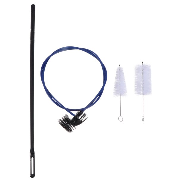 EeaseMX Juego de 4 cepillos de limpieza para instrumentos de viento, flexibles, limpiador de boquillas para trompeta.