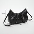 thumbnail image 2 of Bolso de mano para mujer a la moda con remaches geniales para regalo (negro) Tmvgtek Para Estrenar, 2 of 8