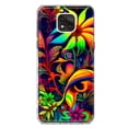 thumbnail image 1 of MUNDAZE Motorola Moto G Power 2021 Shockproof Clear Hybrid Protective Phone Case Neon Rainbow Psychedelic Trippy Hippie Daisy Flowers, 1 of 5
