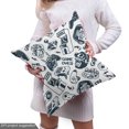 thumbnail image 5 of Ambesonne Gaming Fabric by the Yard Upholstery, Game Over Vintage Video Game, 5 Yards, Dark Slate Blue and White, 5 of 5